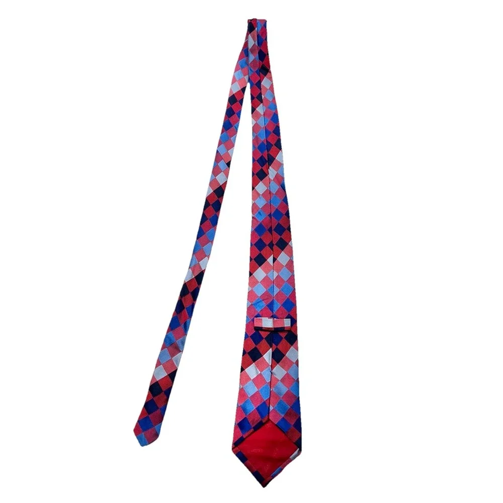 Turnbull & Asser Argyle Multicolor Men's Tie 100% Silk Hand Made In‎ England - Picture 4 of 8